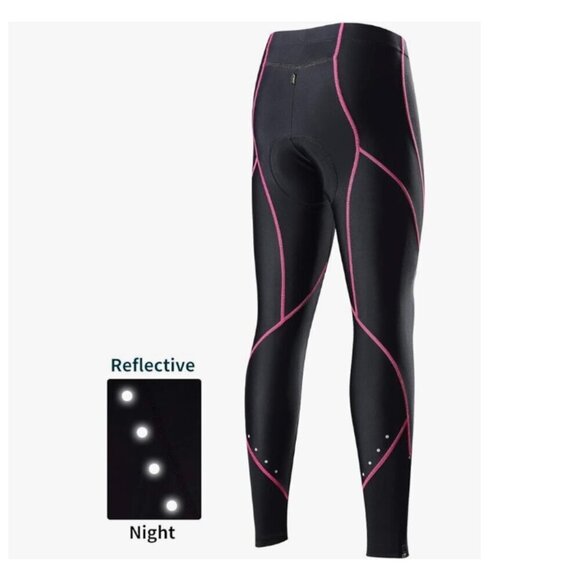 XGC Women's Long Cycling Pants Legging w/ 4D Sponge Padded, XL - Picture 1 of 9